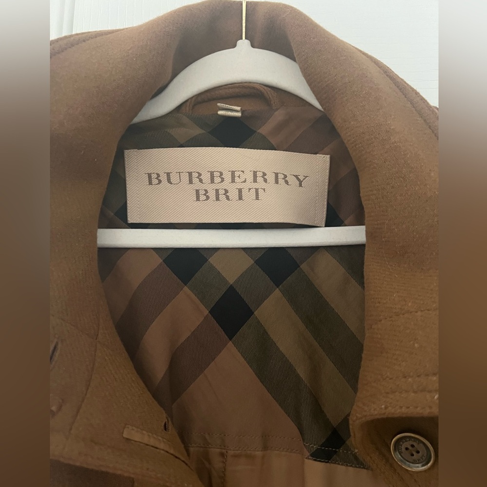 🔥SALE🔥 Burberry Brit Rushfield Wool Blend Trench Coat - Picture 4 of 8